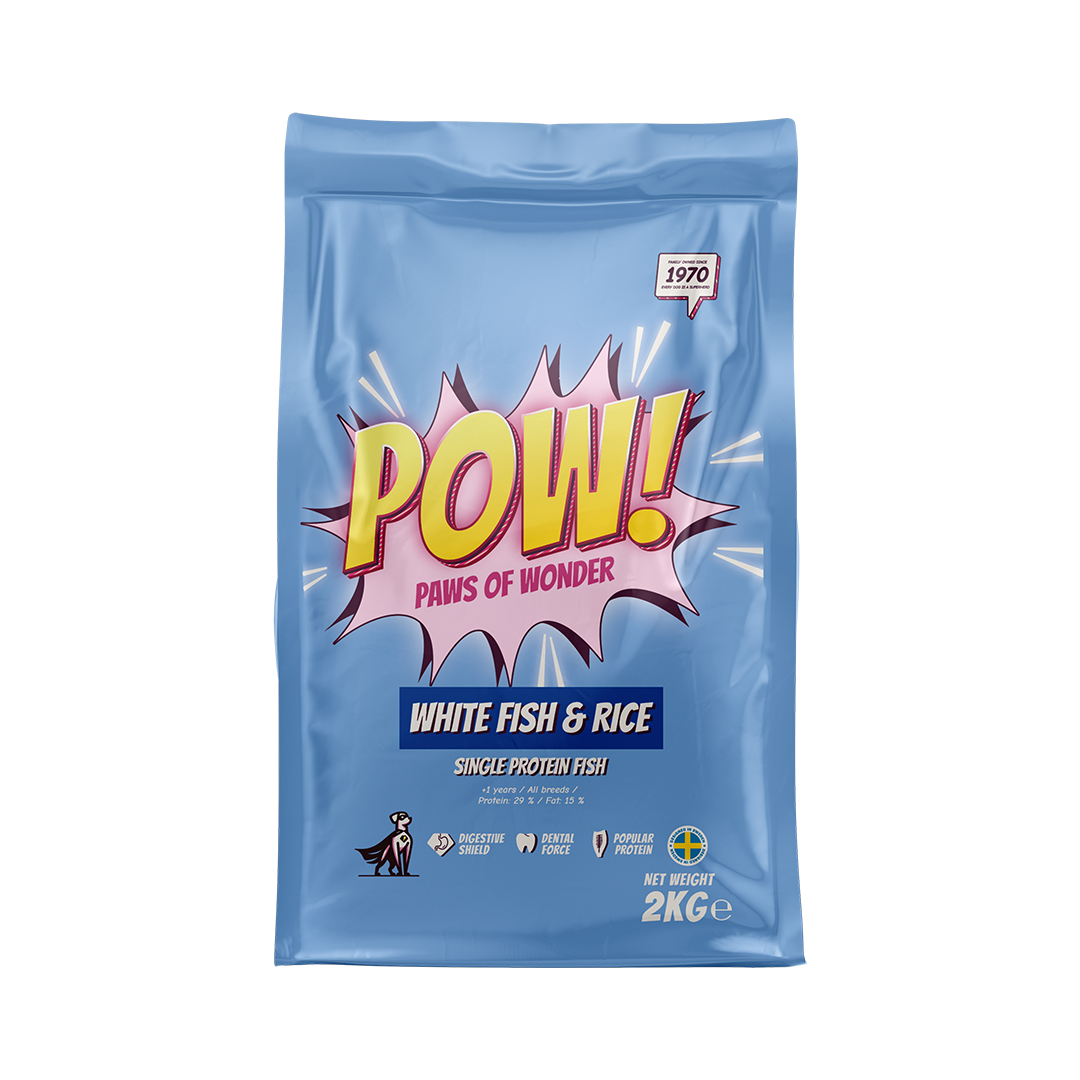 POW! Dog Adult All breed White fish & rice