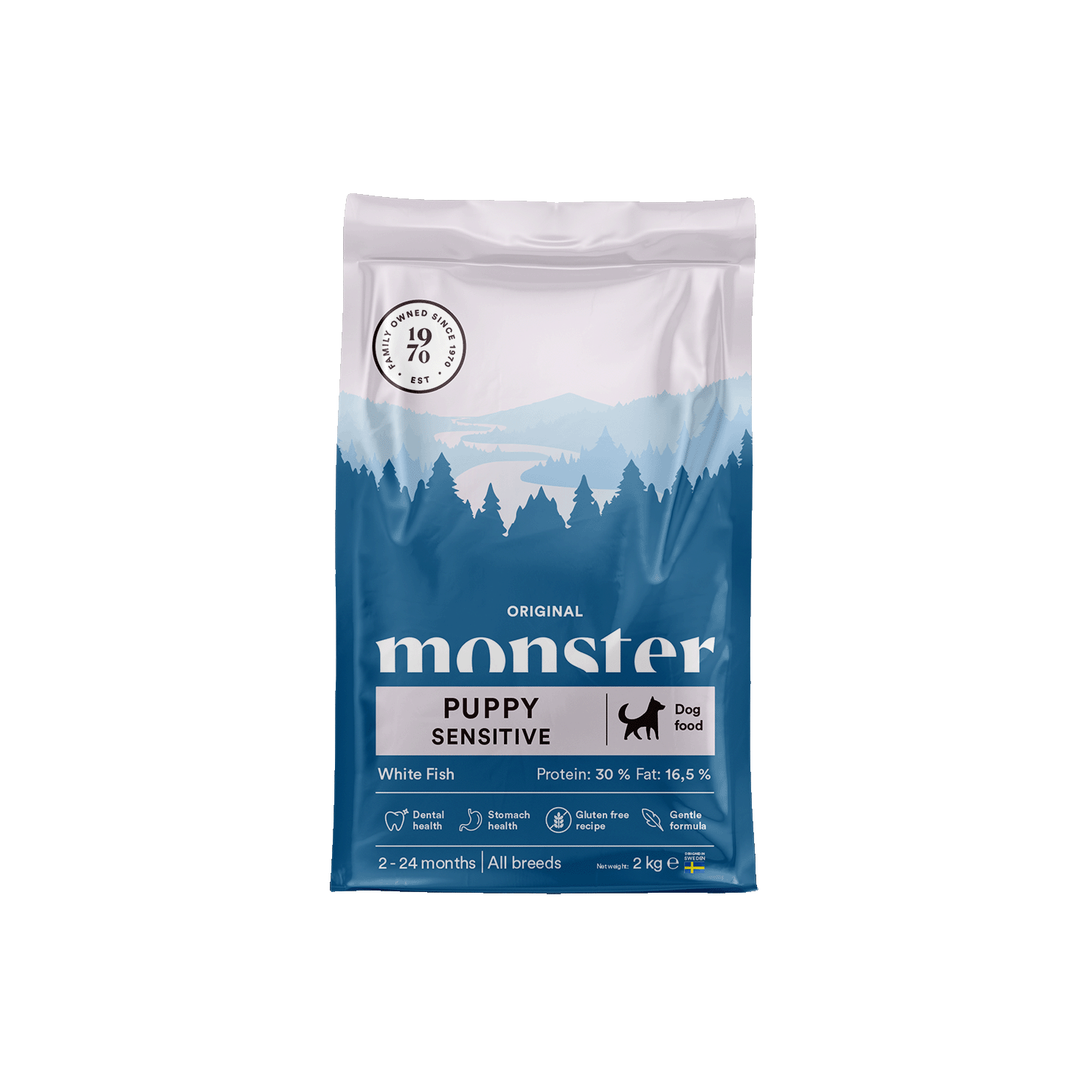 Monster Original Puppy Sensitive White fish 12 kg