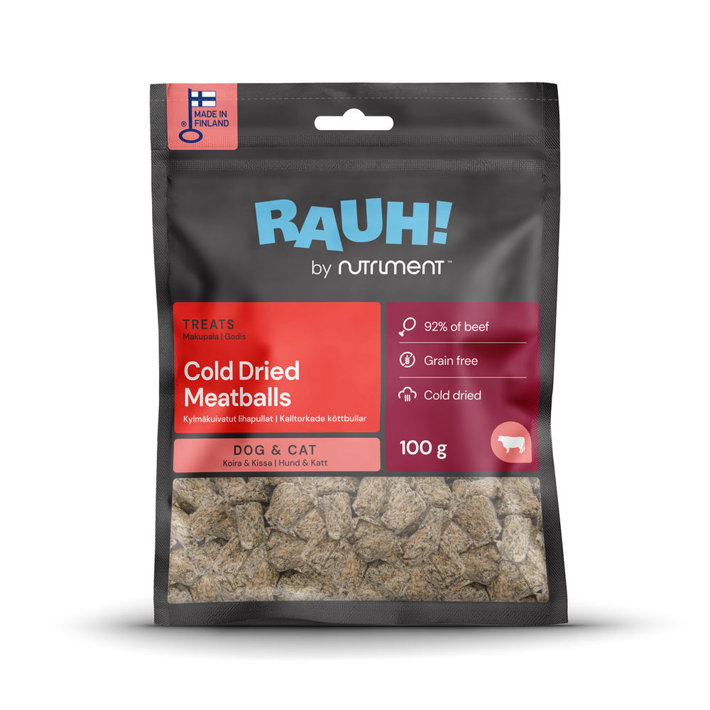 RAUH! Cold-dried Meatballs 100 g (kylmäkuivattu lihapulla)