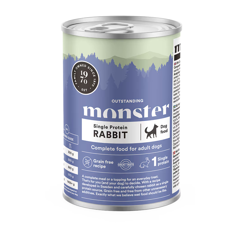 Monster Dog Adult Single Rabbit 400g